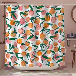 NWT Peach Shower Curtain